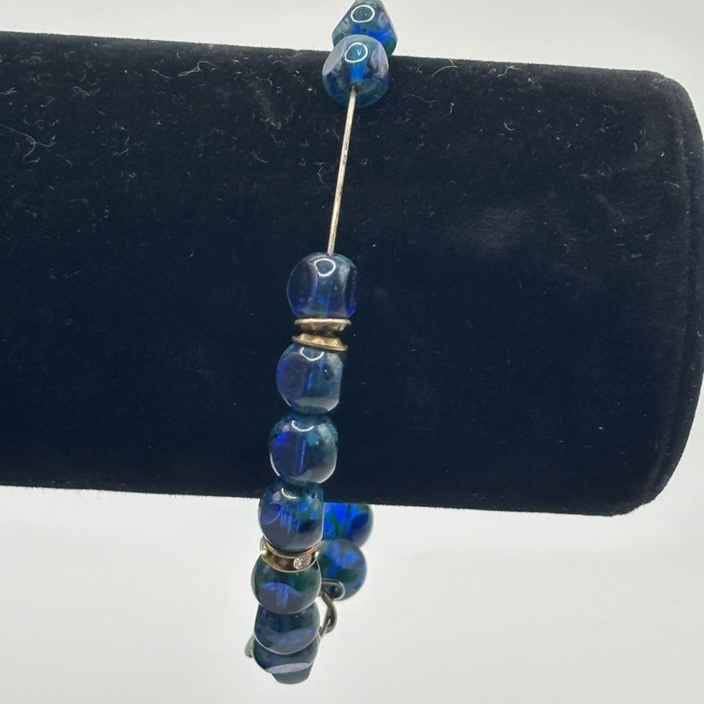 Alex and Ani Blue Beaded Bracelet